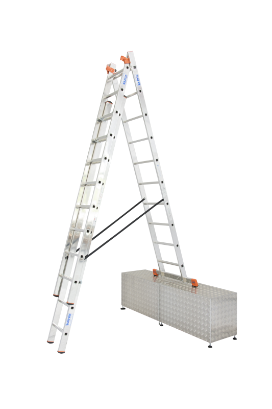 Универсальная лестница Krause Tribilo 3x10 ступеней с доп. функцией (арт. 129765)-2