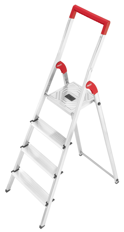 Стремянка алюминиевая Hailo L50 4 ступени EasyClix (арт. 8150-401)
