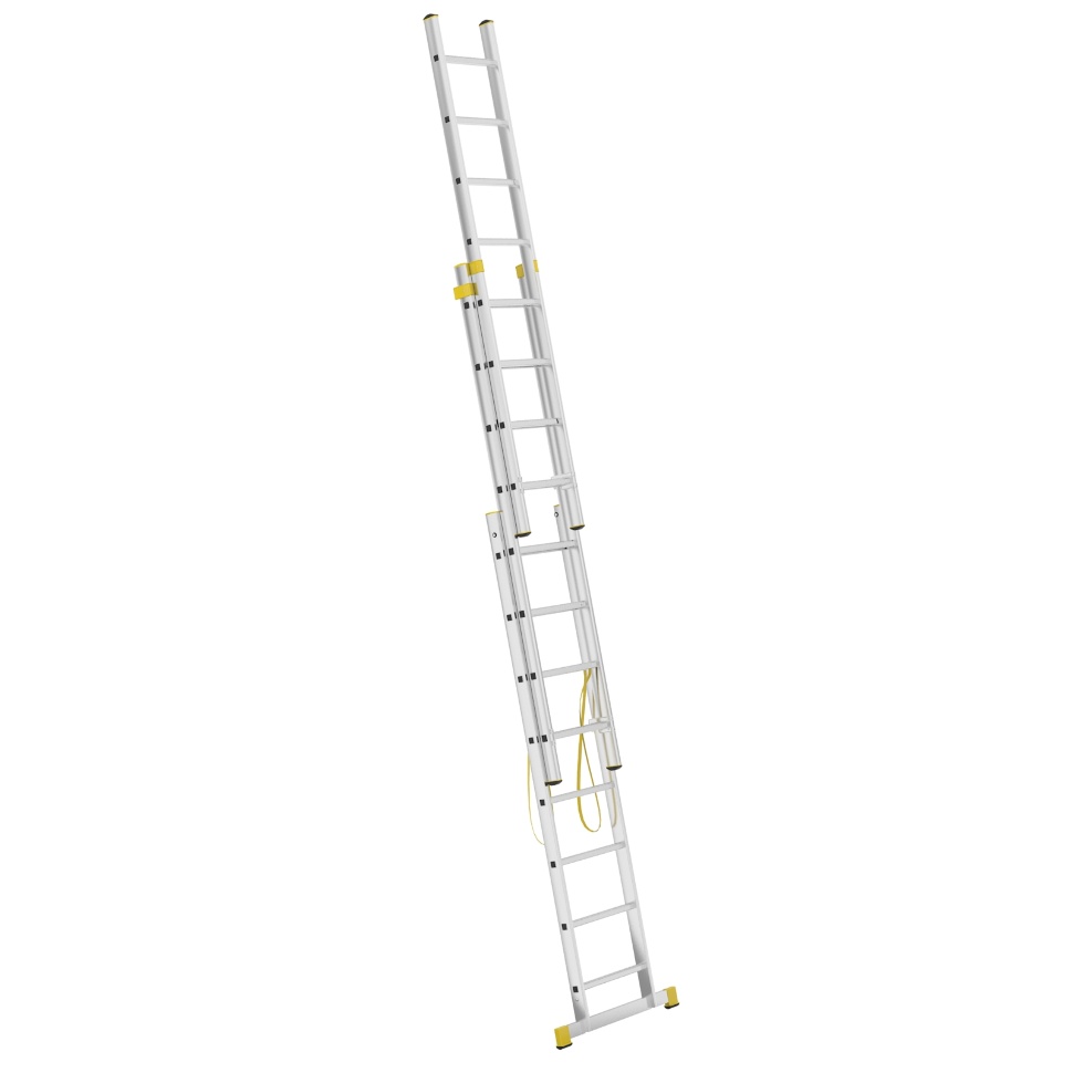 Трёхсекционная алюминиевая лестница Alve Forte 3x8 ступеней (арт. 8608)