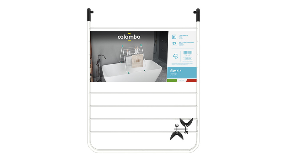 Сушилка для белья на ванную Colombo SIMPLE, Италия (арт. ST201)-3