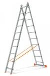 Двухсекционная лестница Эйфель Гранит 2x10 ступеней