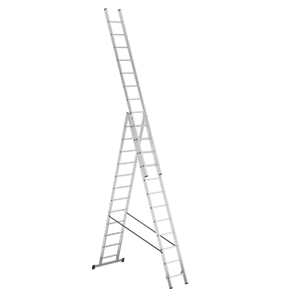 Алюминиевая лестница Alpos 3x12 ступеней (арт. 38-12)-2