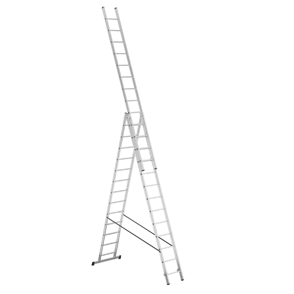 Алюминиевая лестница Alpos 3x13 ступеней (арт. 38-13)-2