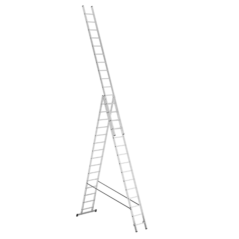 Алюминиевая лестница Alpos 3x15 ступеней (арт. 38-15)-2