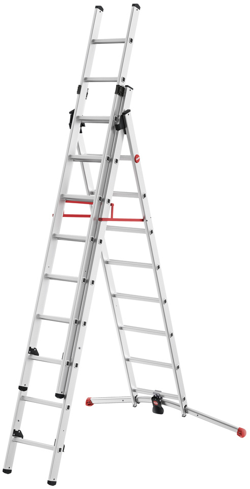 Лестница трёхсекционная Hailo S100 PROFILOT 2x9+1x8 (арт. 9309-507)