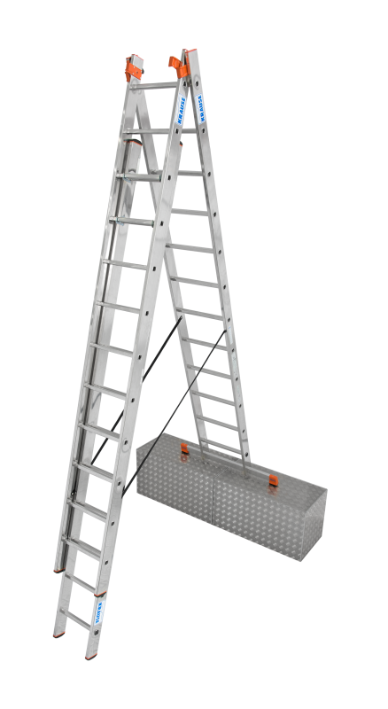 Универсальная лестница Krause Tribilo 3x12 ступеней с доп. функцией (арт. 120977)