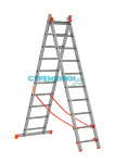 Двухсекционная лестница Вектор 2x10 ступеней (арт. 48-10)