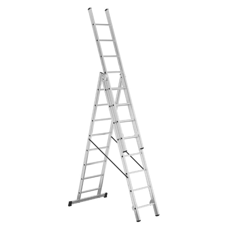Алюминиевая лестница Alpos 3x8 ступеней (арт. 38-08)-2